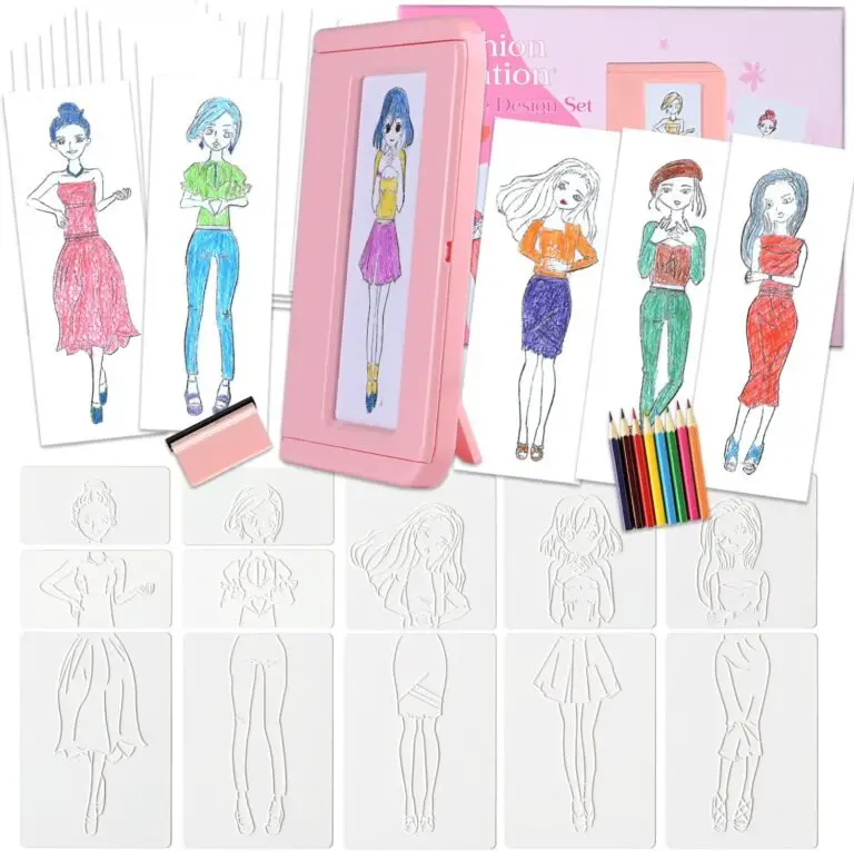 LISUNQUE Fashion Creativity Kits, Creativity Design Kit DIY Arts for Girls, Drawing Rubbing Plates Kit, Fashion Design Kit for Kids, Textured Fashion Plates, Designed by You Fashion Studio Pink LISUNQUE Fashion Creativity Kits, Creativity Design Kit DIY Arts for Girls, Drawing Rubbing Plates Kit, Fashion Design Kit for Kids, Textured Fashion Plates, Designed by You Fashion Studio Pink