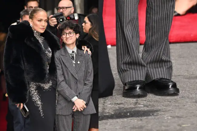 Jennifer Lopez’s Child Emme Muniz Dons Loafers for ‘Othello’ Opening