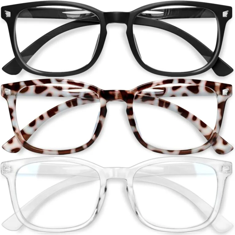 Gaoye Stylish Blue Light Glasses for Woman – Computer Glasses 99% Blue Light Blocking – Lightweight TR90 Frames – 3 pack Gaoye Stylish Blue Light Glasses for Woman – Computer Glasses 99% Blue Light Blocking – Lightweight TR90 Frames – 3 pack