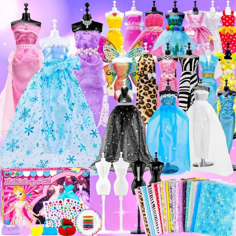 MGparty 800+ Pcs Fashion Designer Kit for Girls with 4 Mannequins Sewing Kit DIY Arts and Crafts for Kid Girls Birthday Gifts Valentine’s Day Gifts for Teen Age 6 7 8 9 10 11 12+ MGparty 800+ Pcs Fashion Designer Kit for Girls with 4 Mannequins Sewing Kit DIY Arts and Crafts for Kid Girls Birthday Gifts Valentine’s Day Gifts for Teen Age 6 7 8 9 10 11 12+