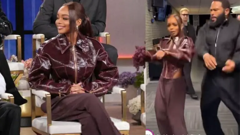 Marsai Martin Slays in a Maroon Elisabetta Franchi FW25 Look on the Jennifer Hudson Show