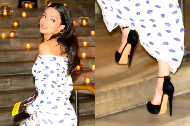 Rachel Zegler Dons Black Platform d’Orsay Pumps for Broadway Show