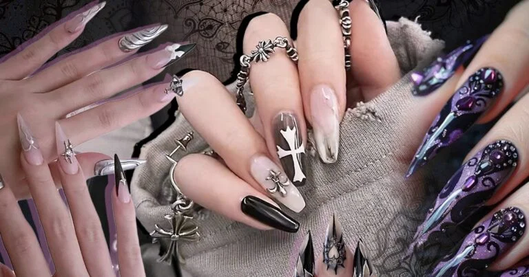 Goth Nail Designs: 5 Edgy, but Pretty Ideas for All the Darklings (with Tutorials!) Goth Nail Designs: 5 Edgy, but Pretty Ideas for All the Darklings (with Tutorials!)