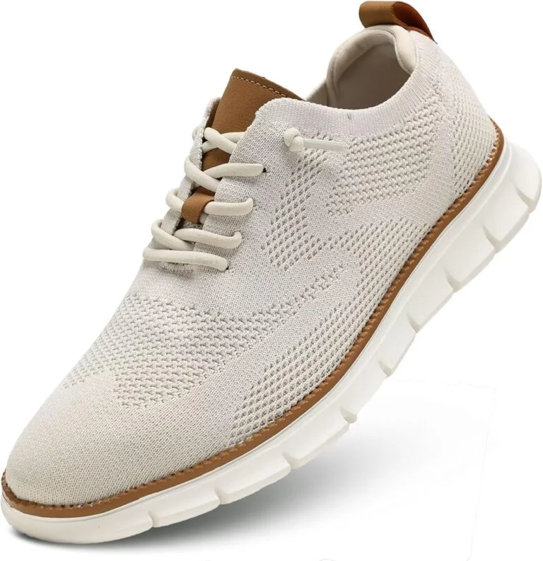 Men’s Casual Dress Shoes Fashion Walking Sneakers Mesh Business Oxfords Work Lightweight Soft Sole