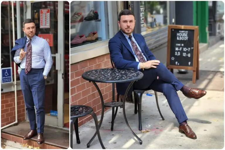 Brown Shoes with a Navy Suit: Style Guide