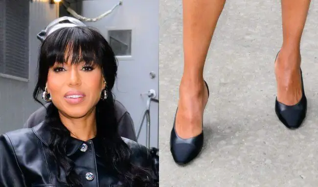 Kerry Washington Dons Black Slingbacks On ‘Good Morning America’