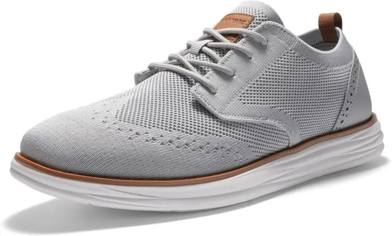 Bruno Marc Men’s KnitFlex Craft Mesh Oxfords Sneakers Casual Dress Lace-Up Lightweight Walking Shoes
