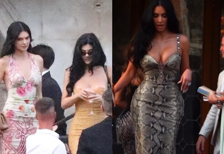 The Kardashian and Jenners Arrive in Venice, with Khloe in Robert Cavalli, Kim in Snake Print, Kyle in Dolce & Gabbana, and More!