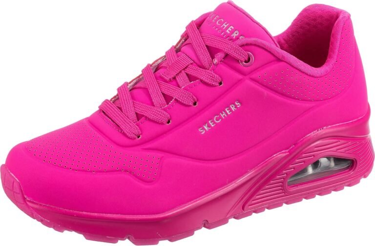 Skechers Women’s Uno-Night Shades Sneaker Cooled Memory Foam, Skech-Air Midsole, Durabuck Upper