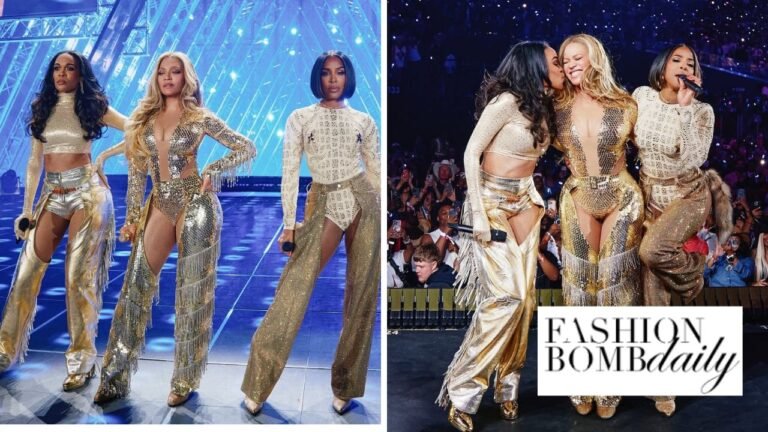Destiny Child Reunites at the Cowboy Carter Tour with Beyonce in Gold Fringed Lapointe