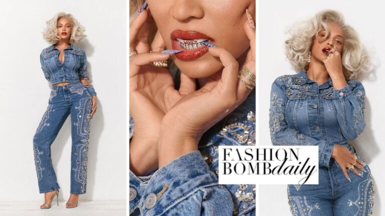 Beyonce Teams Up with Levis to Release the 501 Curve Western Crystal Jeans and Matching Denim Jacket