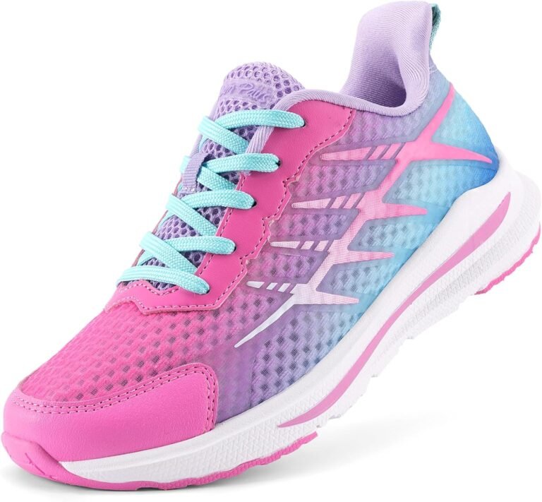 DREAM PAIRS Boys Girls Shoes Kids Tennis Athletic Running Footwear Lace Up Walking DuraPlay Breathable Lightweight Sneakers for Little/Big Kid