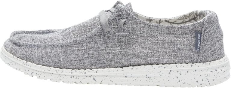 Hey Dude Women’s Wendy Linen | Women’s Shoes | Women’s Lace Up Loafers | Comfortable & Light-Weight