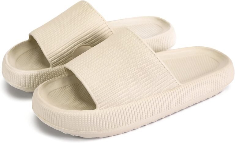 rosyclo Cloud Slippers for Women and Men, Pillow House Slippers Shower Shoes Indoor Slides Bathroom Sandals, Ultimate Comfort, Lightweight, Thick Sole, Non-Slip, Easy to Clean