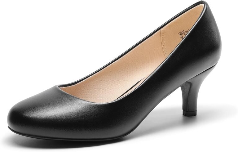 DREAM PAIRS Women’s Dress Comfortable Low Heel Pump Shoes