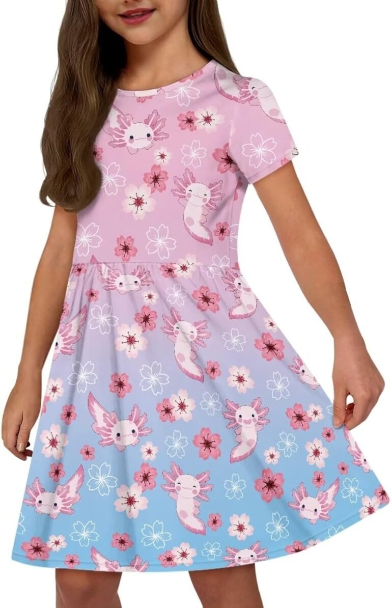 Cute Summer Dresses for Teen Girls Kids 2-14 Years for Casual Summer