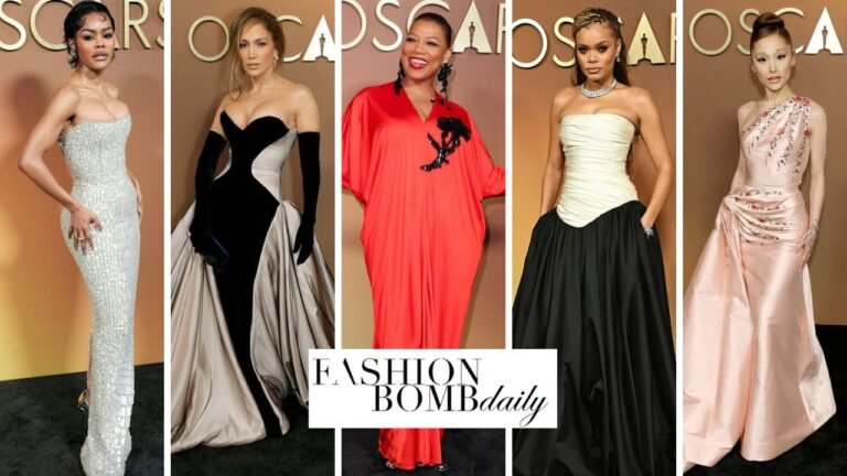 On the Scene at the 2025 Governor’s Awards: Jennifer Lopez in Strapless Tamara Ralph, Teyana Taylor in Miss Sohee, Queen Latifah in Red Lanvin & More!