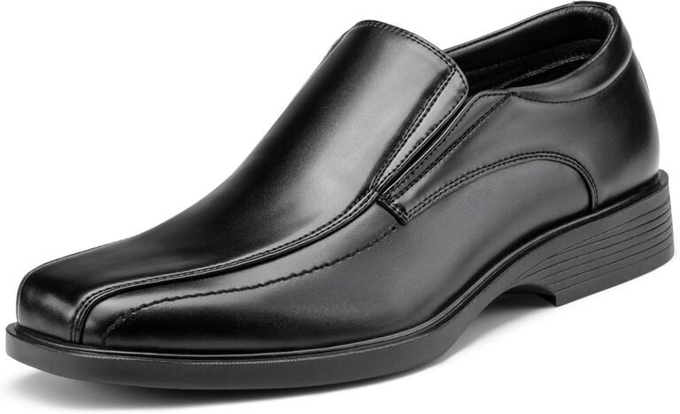 Bruno Marc Men’s Square Toe Dress Loafers Formal Shoes