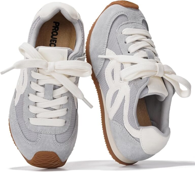 Project Cloud Kids Shoes for Girls – Non-Slip Trendy Fashion Sneakers Girls Shoes – Slip Ons with Hook & Loop Memory Foam Insole Kids Sneakers (Little Lowy)