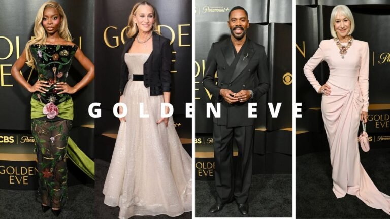On the Scene at the Golden Eve: Olandria Carter Stuns in a Black Floral Sevon Dejana Dress, Sarah Jessica Parker Sparkles in Paolo Sebastian, Coleman Domingo in a Black Dolce & Gabbana Suit + More!