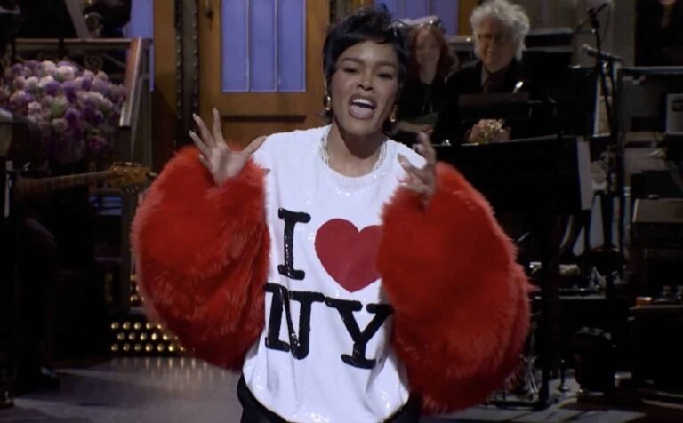 Teyana Taylor Hosts SNL in a Chanel Pre-Fall 2026 Red Fur Jacket and “I ❤️ NY” Sequined Shirt