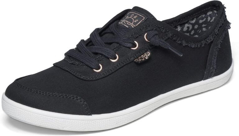Skechers Women’s Bobs B Cute Sneaker – Memory Foam, Flexible Outsole, Lightweight Vegan Shoes