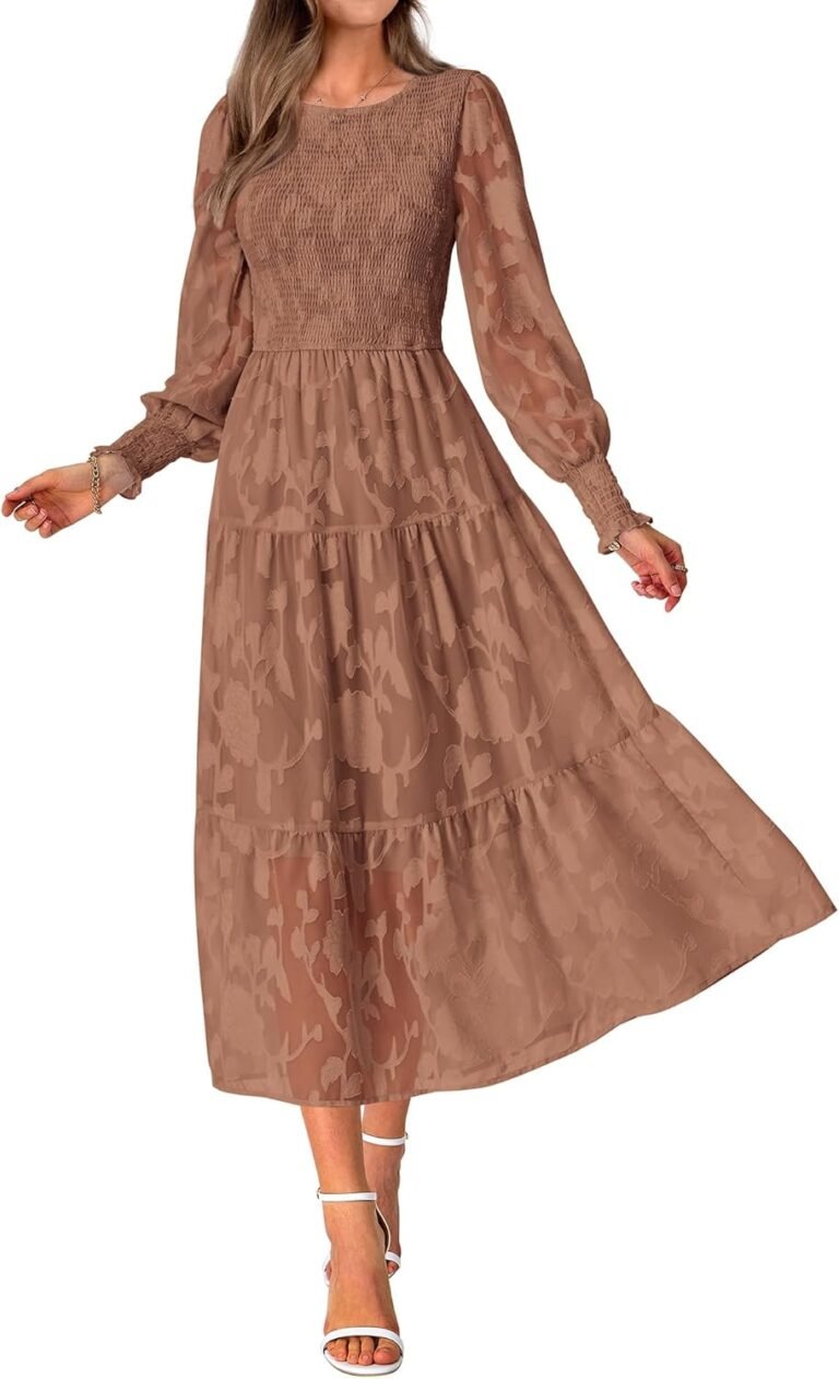 BTFBM Wedding Guest Dresses for Women Spring Fashion 2026 Casual Long Sleeve Floral Maxi Boho Homecoming Dress