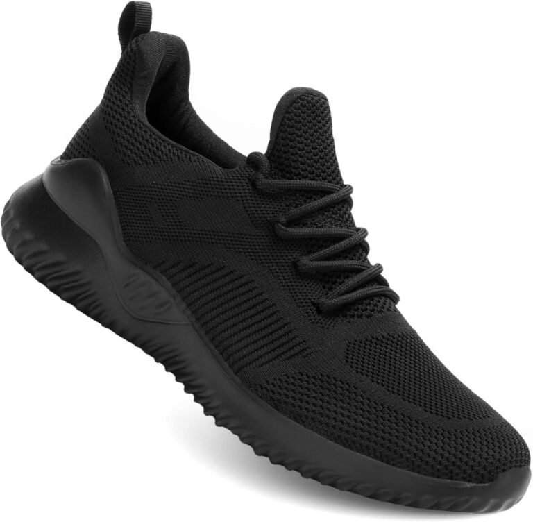 Men’s Non Slip Running Shoes Ultra Light Breathable Casual Walking Shoes Fashion Sneakers Mesh Workout Sports Shoes