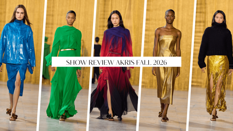 Akris Fall 2026 Show Review: Bold Colors, Gold Fringe and Chunky Knits as Albert Kriemler Explores Texture and Craft in Collaboration with Olga de Amaral