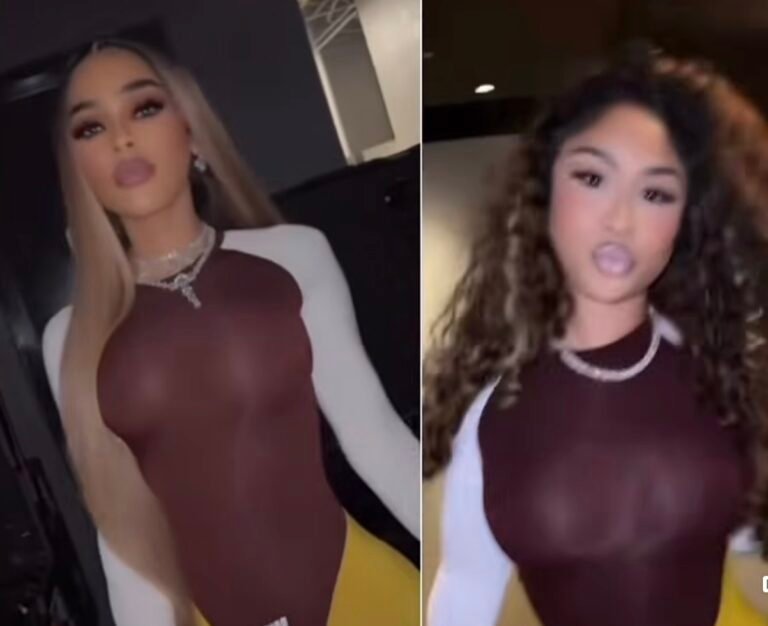 Ari Fletcher and Keyshia Ka’oir Both Wore the Same $500 Jean Paul Gaultier Bicolor Playsuit — Who Wore It Better?