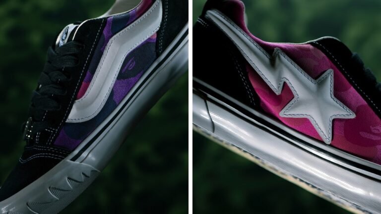 Bape and Vans Team Up on the Oversized Knu Skool Sneaker