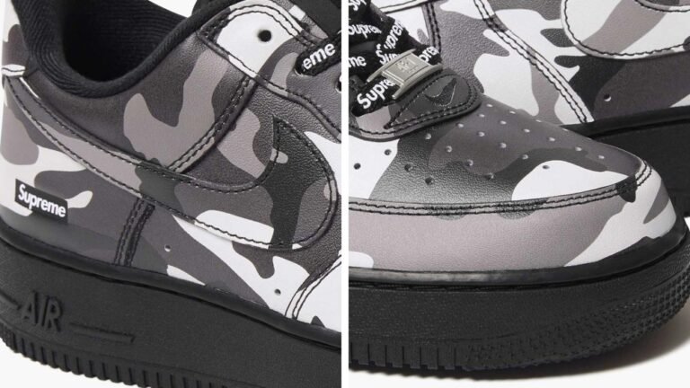 Supreme Updates Its Perennial Nike Air Force 1 in Black & White Camo