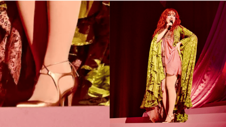 Chappell Roan Wears Metallic Jimmy Choos At Super Graphic Spectacular